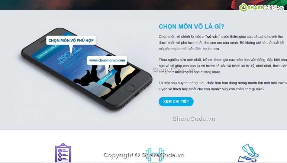 học võ,Sharecode ladipage học võ,võ sỹ